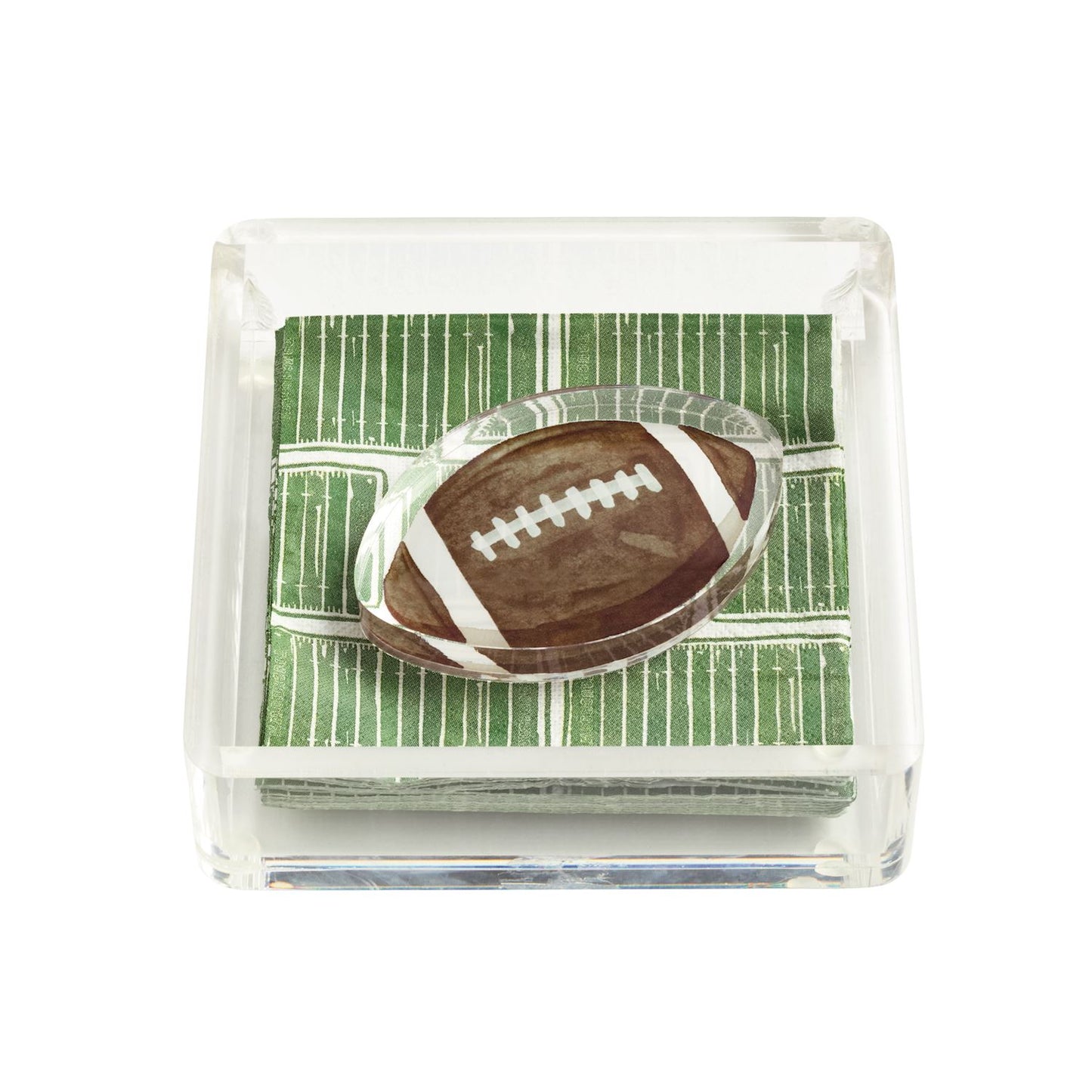 Football Napkin Holder & Weight Set