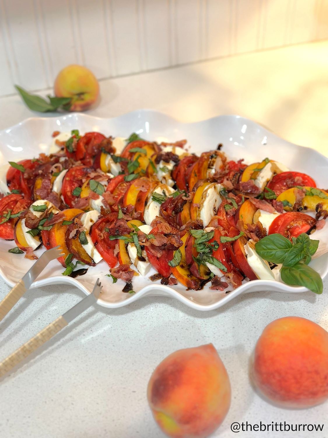 Ruffled Melamine Platter Set