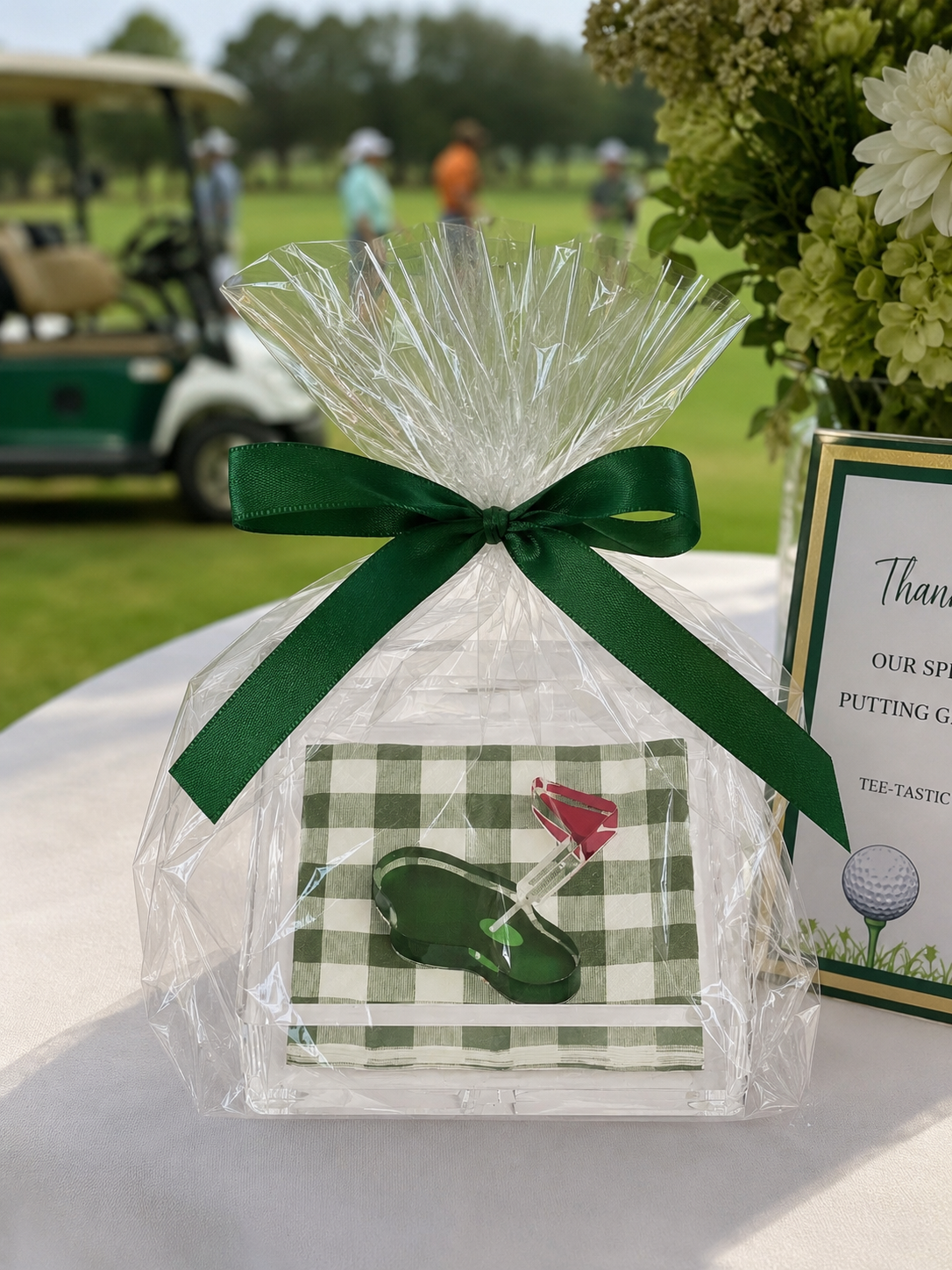Golf Napkin Holder & Weight Set