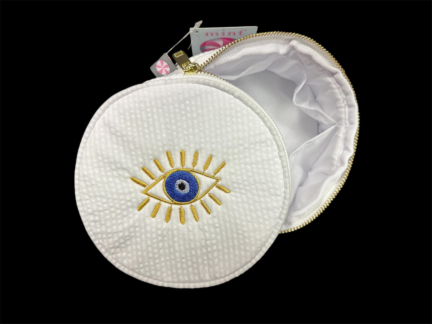 Evil Eye Button Bag, 6 inch