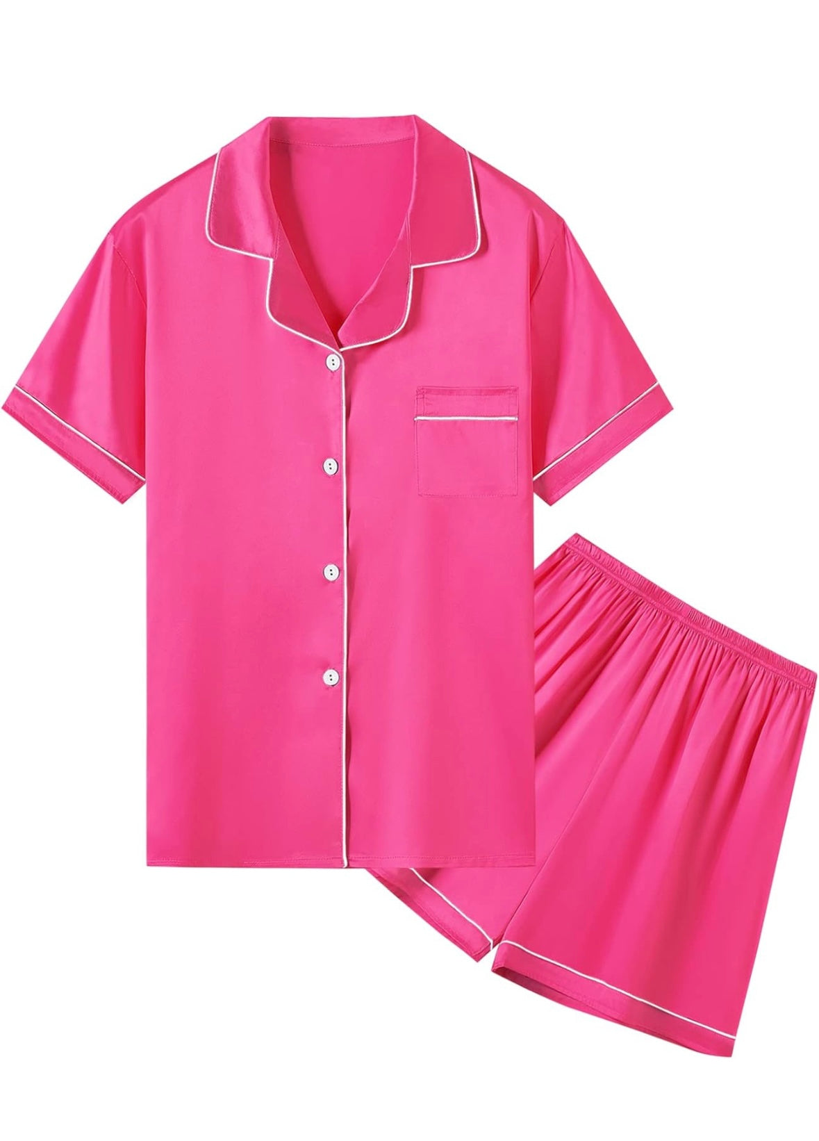 Satin Pajama, Shorts Set