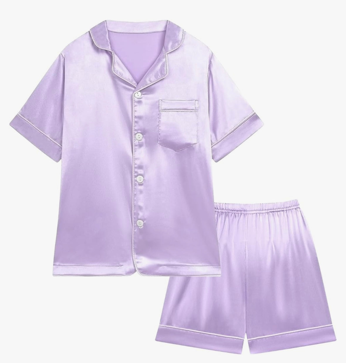Satin Pajama, Shorts Set
