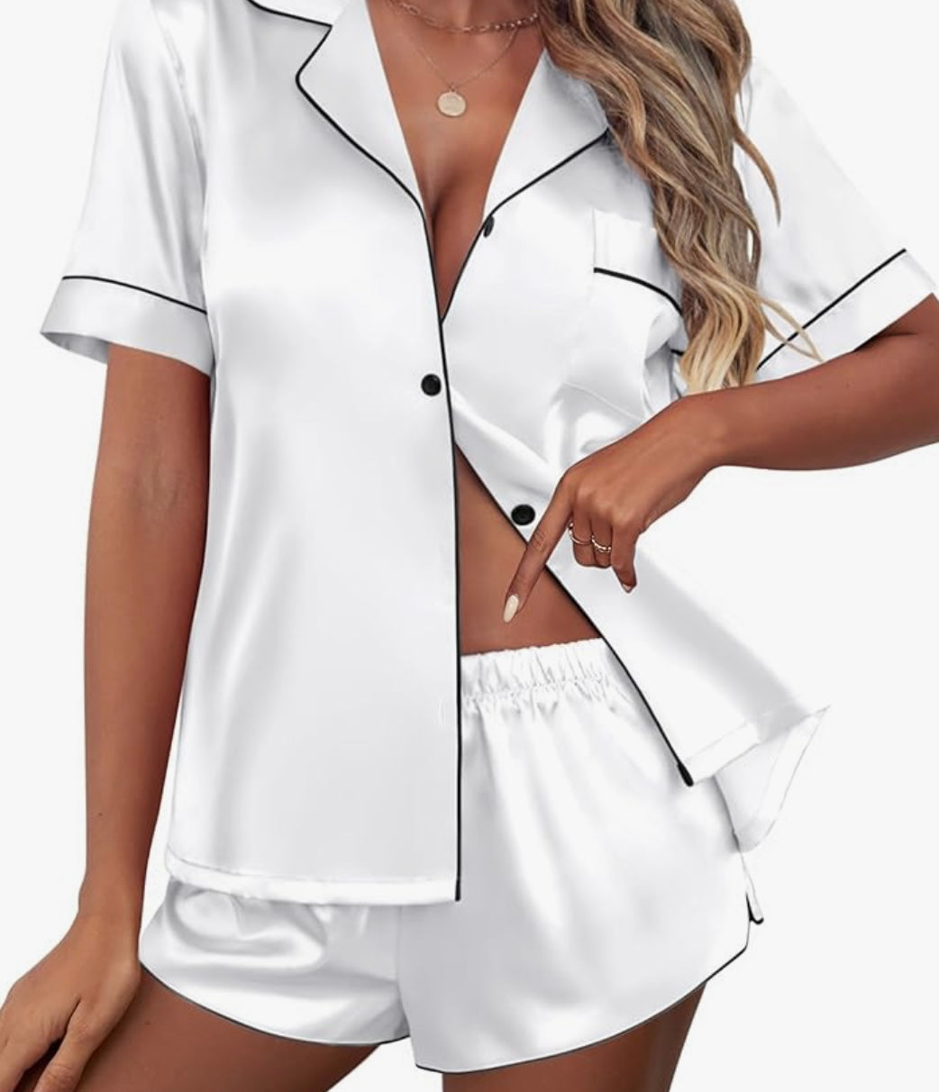 Satin Pajama, Short Set