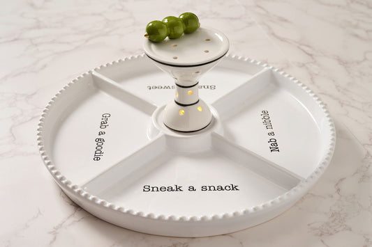 Light-Up Sitter Divided Serving Tray