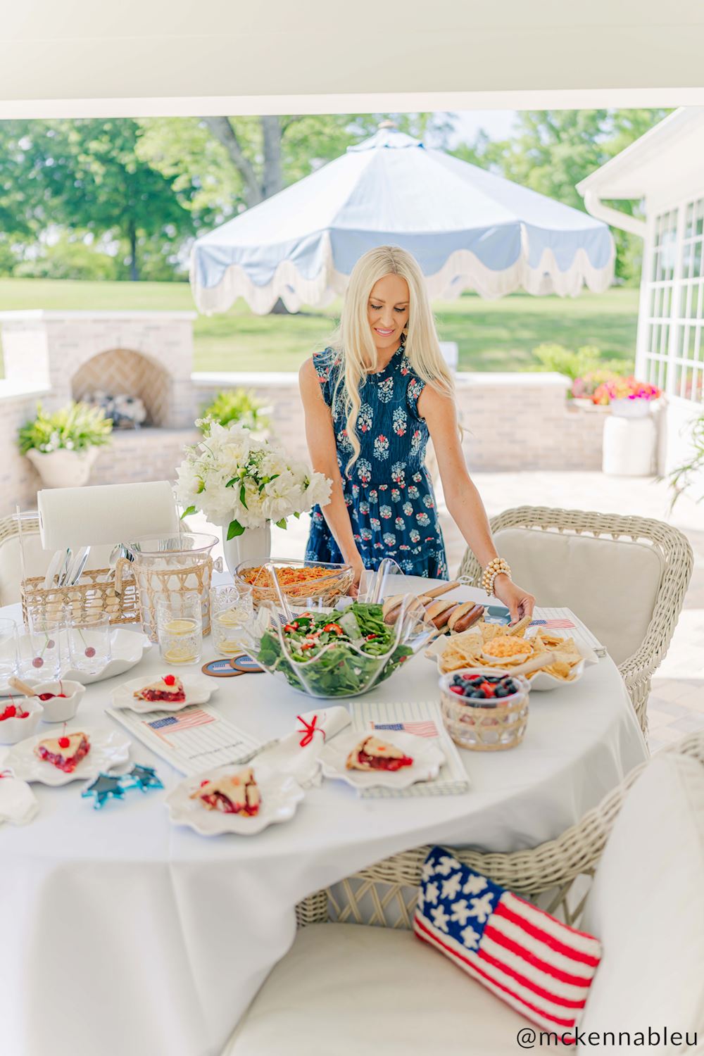 Ruffled Melamine Platter Set
