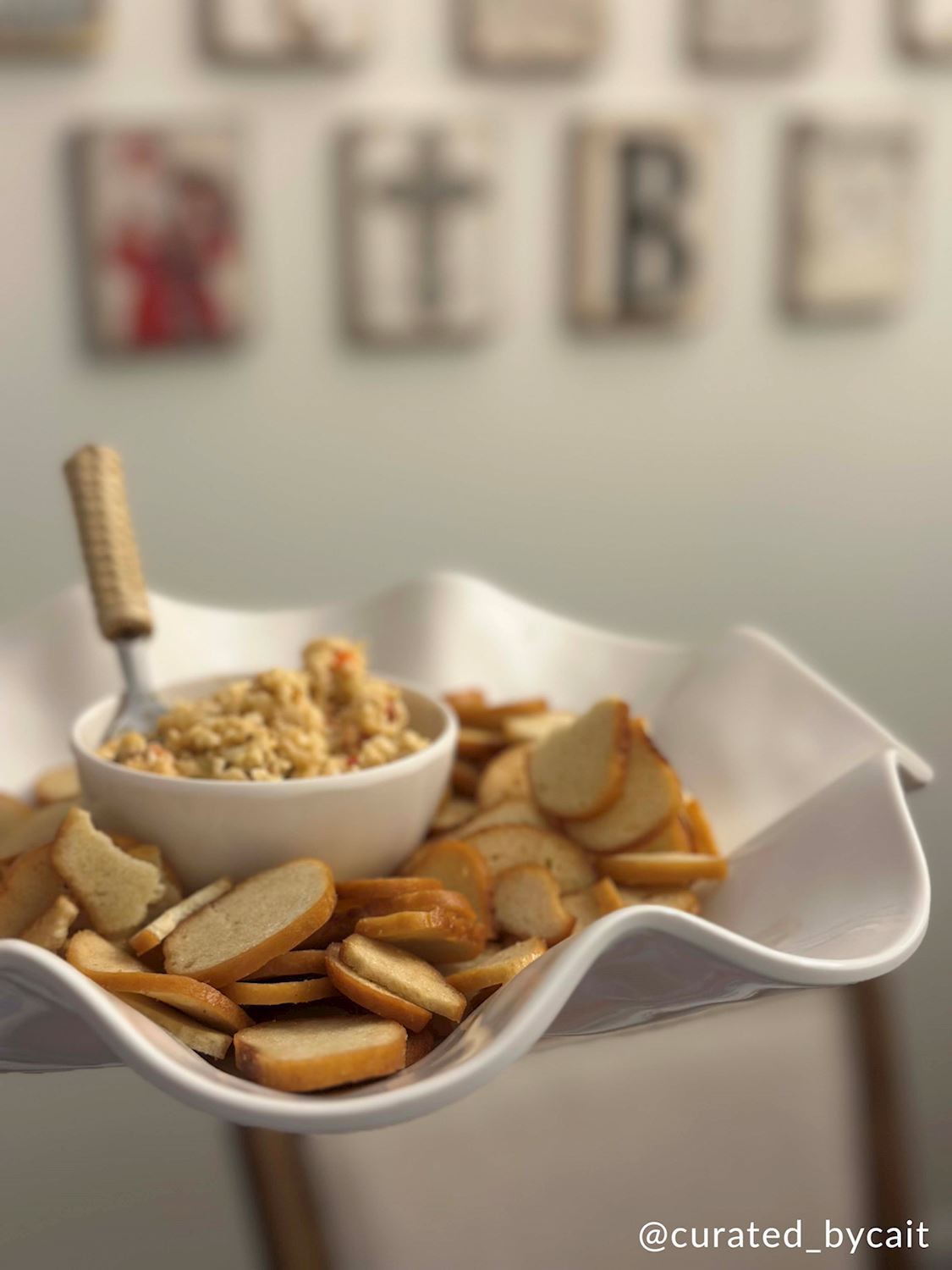 Ruffled Melamine Chip & Dip Set
