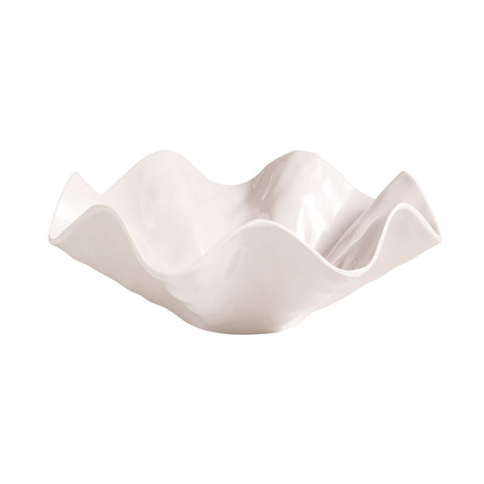 Ruffled Melamine Serving Bowl