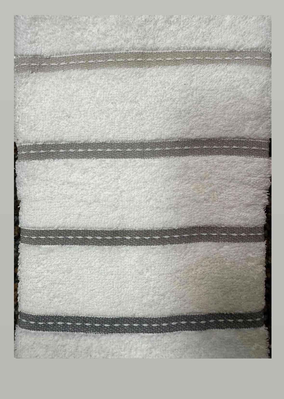 Grey Stripe Kitchen Towel