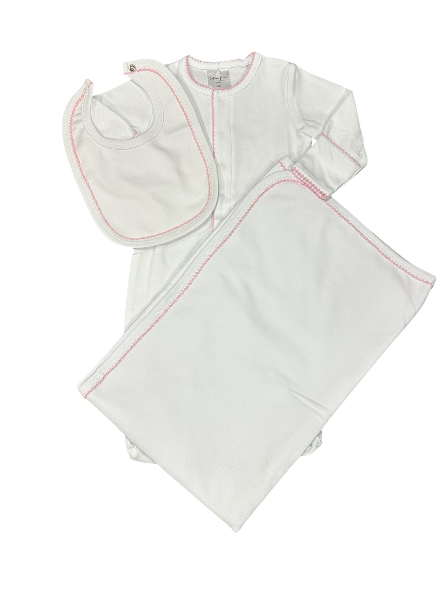 Picot Trim Baby Onesie Bundle